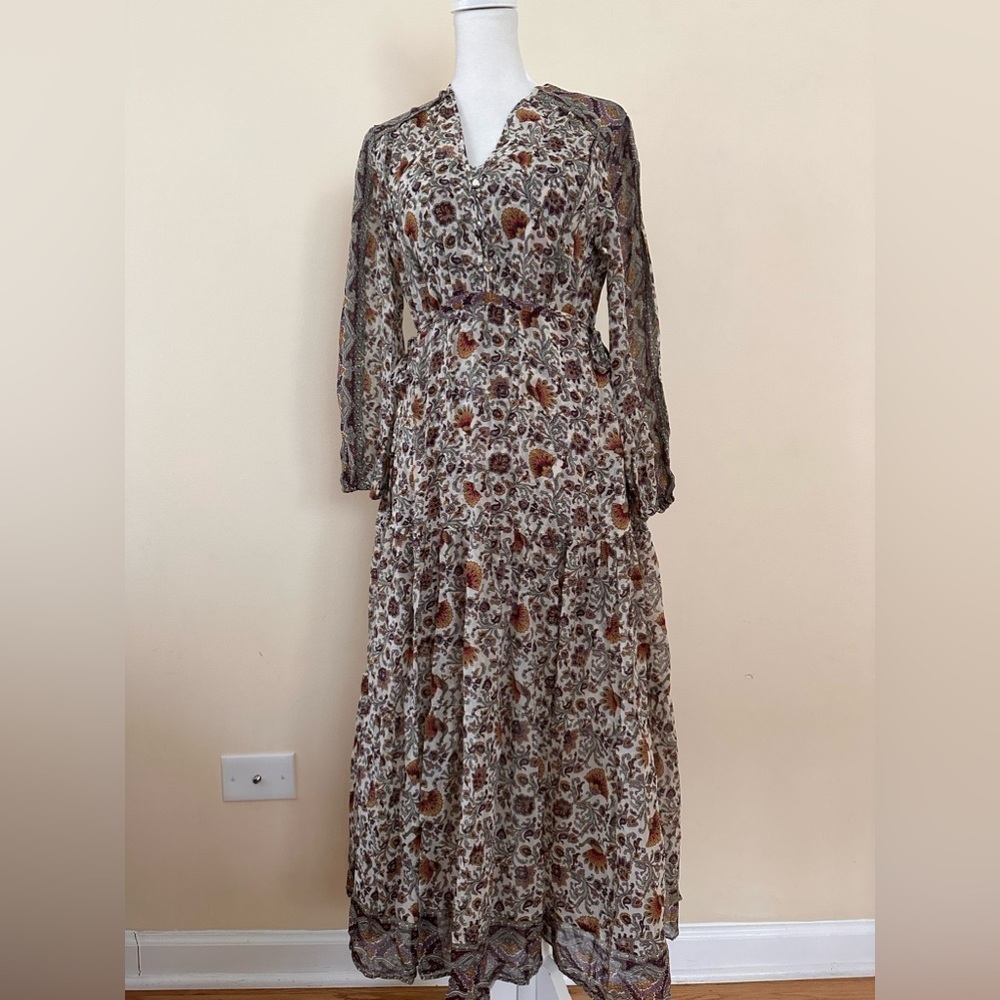 VERONICA BEARD Yoelle Paisley-Print Silk Midi - Picture 6 of 11